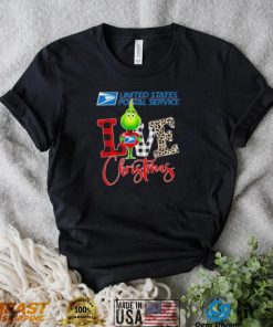 Grinch United States Postal Service Logo Love Christmas Shirt