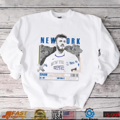 Isaiah Hartenstein number 55 New York Knicks basketball player paper poster shirt