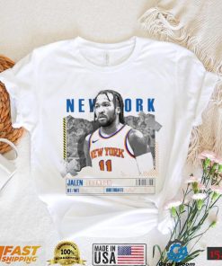 Jalen Brunson number 11 New York Knicks basketball player paper poster shirt