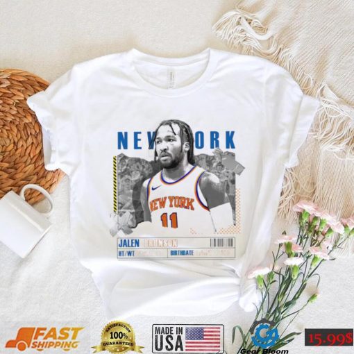 Jalen Brunson number 11 New York Knicks basketball player paper poster shirt