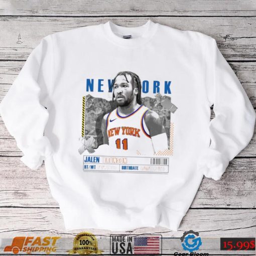 Jalen Brunson number 11 New York Knicks basketball player paper poster shirt