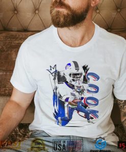 James Cook number 28 Buffalo Bills football player pose poster shirt