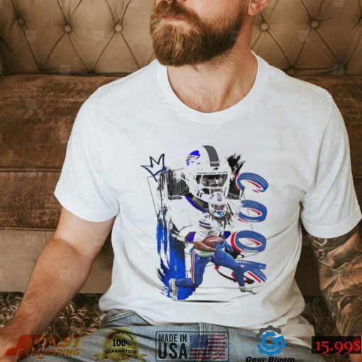 James Cook number 28 Buffalo Bills football player pose poster shirt