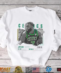 Jaylen Brown number 7 Boston Celtics basketball player paper poster shirt