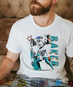 Jerome Baker number 55 Miami Dolphins football player pose poster shirt