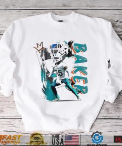 Jerome Baker number 55 Miami Dolphins football player pose poster shirt