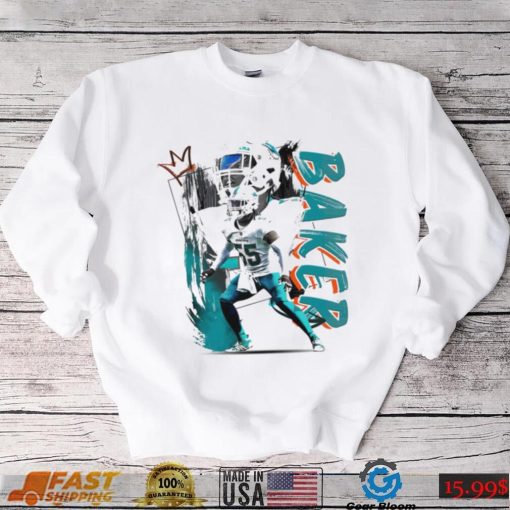 Jerome Baker number 55 Miami Dolphins football player pose poster shirt