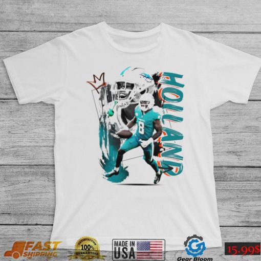 Jevon Holland number 8 Miami Dolphins football player pose poster shirt