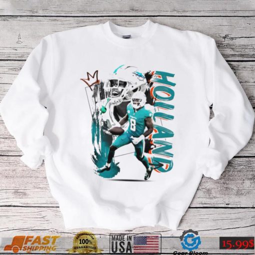 Jevon Holland number 8 Miami Dolphins football player pose poster shirt