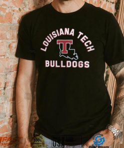 Louisiana Tech Bulldogs Blue Retro Stack T Shirt