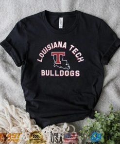Louisiana Tech Bulldogs Blue Retro Stack T Shirt