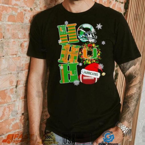 Miami Hurricanes NCAA ho ho ho Christmas shirt