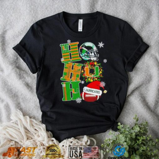 Miami Hurricanes NCAA ho ho ho Christmas shirt