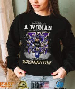 Never Underestimate A Woman Who Understands Football And Loves Washington Shirt