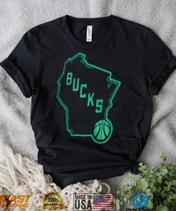 New Era Blue Milwaukee Bucks 2023 24 City Edition T Shirt
