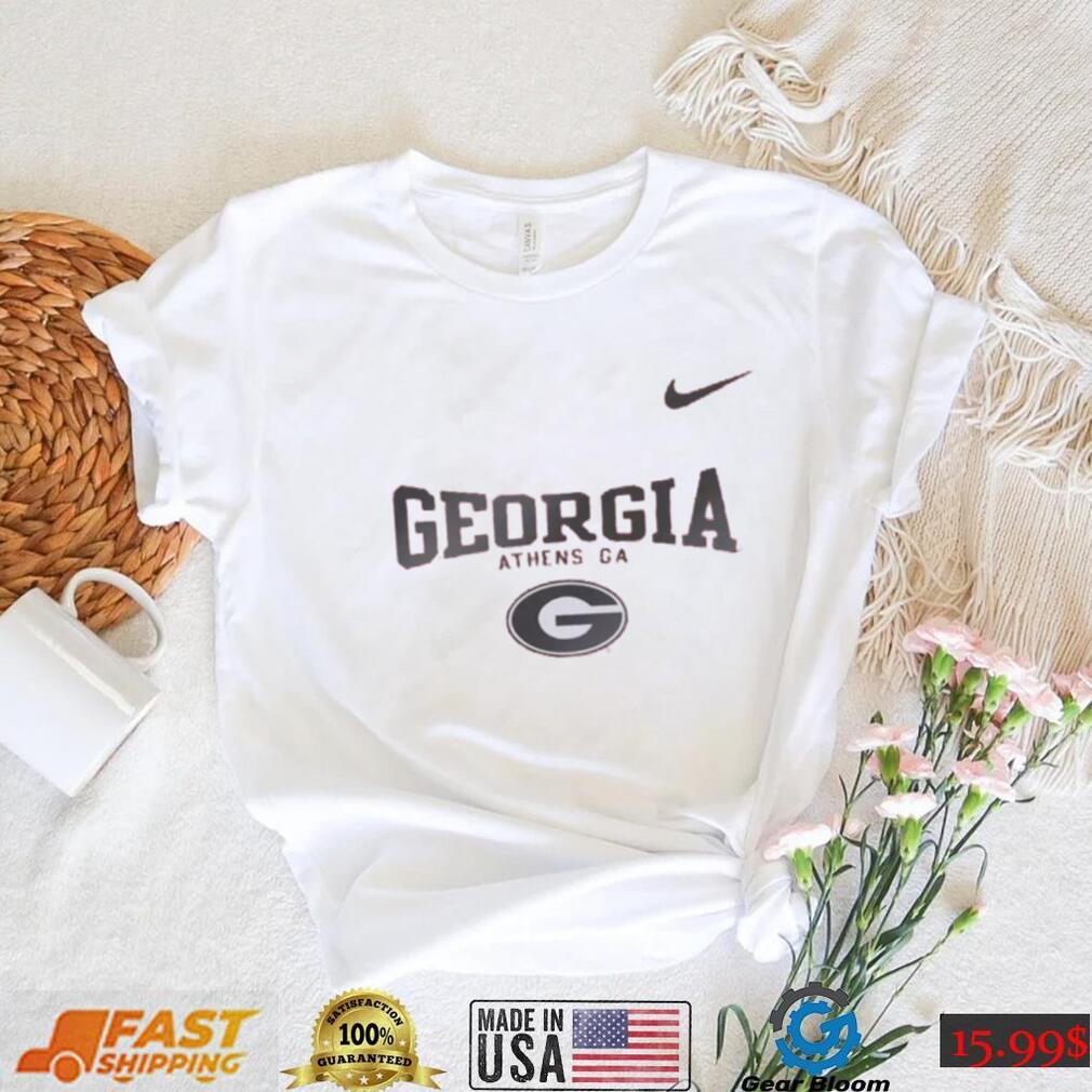 Nike Georgia Bulldogs Red Classic Core Cotton Logo T Shirt