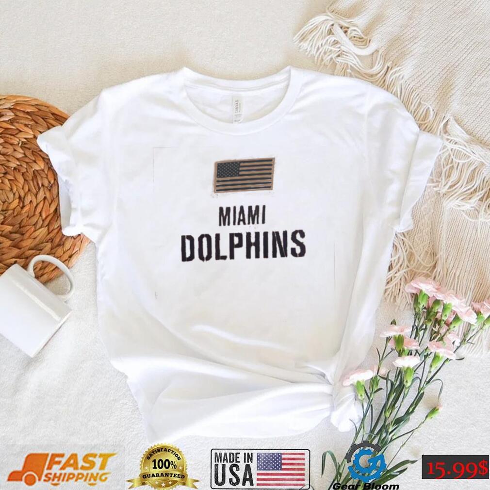 Nike Miami Dolphins 2023 Salute to Service Brown T Shirt