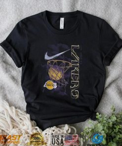 Nike Youth 2023 24 City Edition Los Angeles Lakers Courtside Max90 T shirt