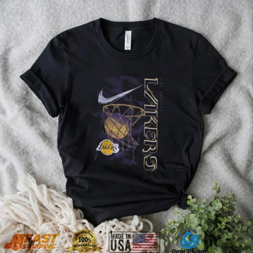 Nike Youth 2023 24 City Edition Los Angeles Lakers Courtside Max90 T shirt