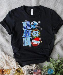 North Carolina Tar Heels NCAA ho ho ho Christmas shirt