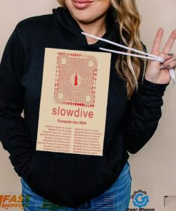 Official Slowdive European Tour 2024 Poster shirt