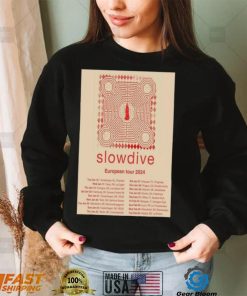 Official Slowdive European Tour 2024 Poster shirt