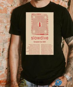 Official Slowdive European Tour 2024 Poster shirt