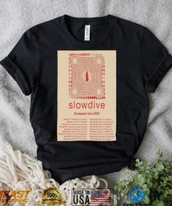 Official Slowdive European Tour 2024 Poster shirt