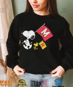 Official Snoopy And Woodstock Peanuts Maryland Gameday Flags shirt