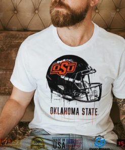 Oklahoma State Cowboys football helmet art t shirt