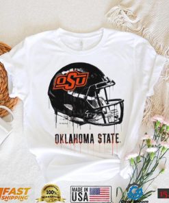 Oklahoma State Cowboys football helmet art t shirt