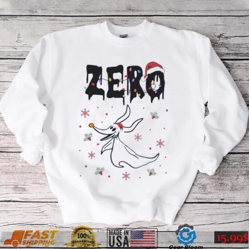 Original Zero santa nightmare before Christmas light Shirt