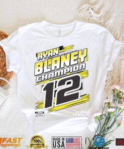 Penske Heather Charcoal Ryan Blaney 2023 NASCAR Cup Series Champion Trophy T Shirt