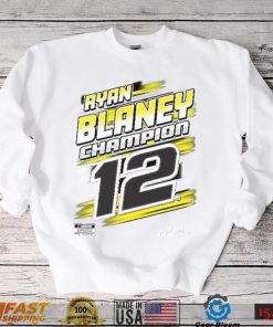 Penske Heather Charcoal Ryan Blaney 2023 NASCAR Cup Series Champion Trophy T Shirt