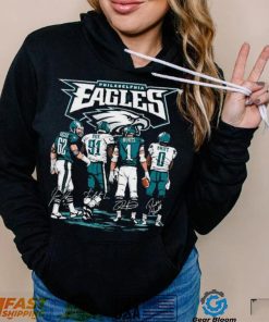 Philadelphia Eagles Kelce Cox Hurts Swift Signatures Shirt