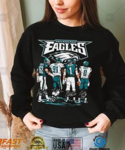 Philadelphia Eagles Kelce Cox Hurts Swift Signatures Shirt