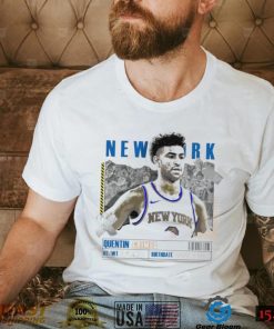 Quentin Grimes number 6 New York Knicks basketball player paper poster shirt