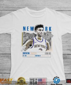 Quentin Grimes number 6 New York Knicks basketball player paper poster shirt