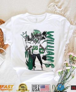 Quincy Williams number 56 New York Jets football player pose poster shirt