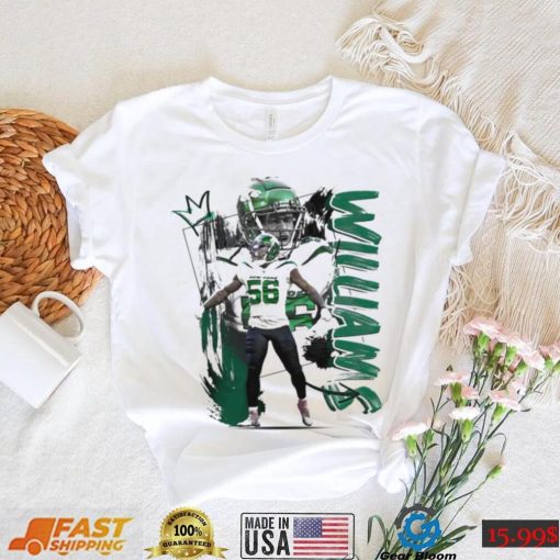 Quincy Williams number 56 New York Jets football player pose poster shirt