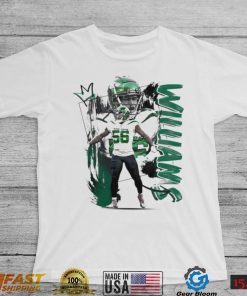 Quincy Williams number 56 New York Jets football player pose poster shirt