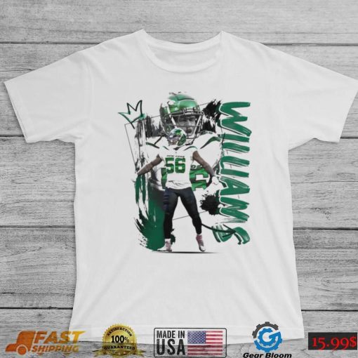 Quincy Williams number 56 New York Jets football player pose poster shirt