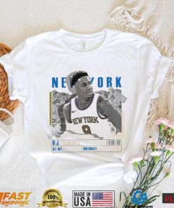 RJ Barrett number 9 New York Knicks basketball player paper poster shirt