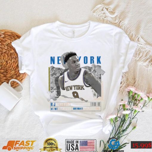 RJ Barrett number 9 New York Knicks basketball player paper poster shirt