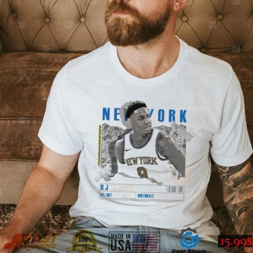 RJ Barrett number 9 New York Knicks basketball player paper poster shirt