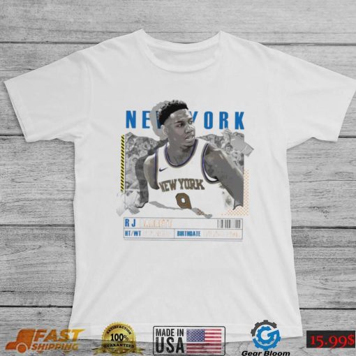 RJ Barrett number 9 New York Knicks basketball player paper poster shirt