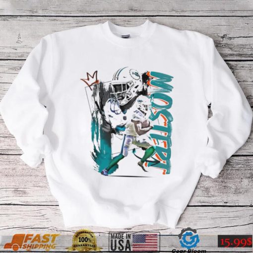 Raheem Mostert number 31 Miami Dolphins football player pose poster shirt