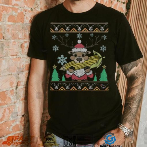 Reindeer Eat Corn ugly christmas Shirt