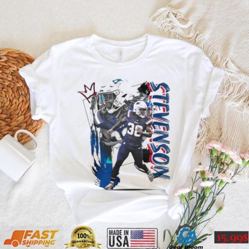 Rhamondre Stevenson number 38 New England Patriots football player pose poster shirt