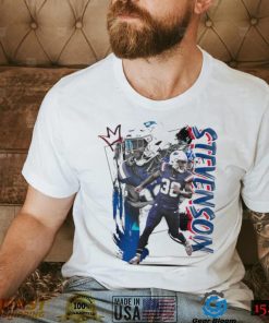 Rhamondre Stevenson number 38 New England Patriots football player pose poster shirt